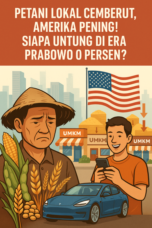 Petani Lokal Cemberut, Amerika Pening! Siapa Untung di Era Prabowo 0 Persen?