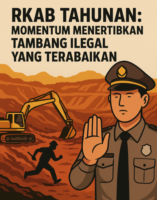 RKAB Tahunan: Momentum Menertibkan Tambang Ilegal yang Terabaikan