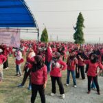 Jalan Sehat HUT Ke-80 Desa Dimoro Grobogan, Hadiah Sepeda Listrik hingga Kambing