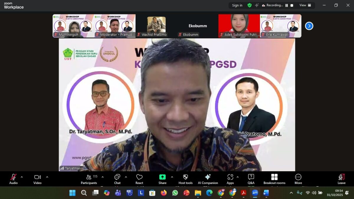 Workshop Karya Ilmiah PGSD FKIP UST: “Karya Tulis Ilmiah yang Berkualitas: Strategi dan Teknik Penulisan”