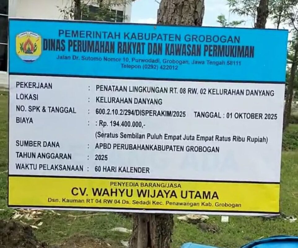 Perbaikan Talud Danyang Purwodadi Rampung: Kualitas Bangunan Dipastikan Sesuai Standar