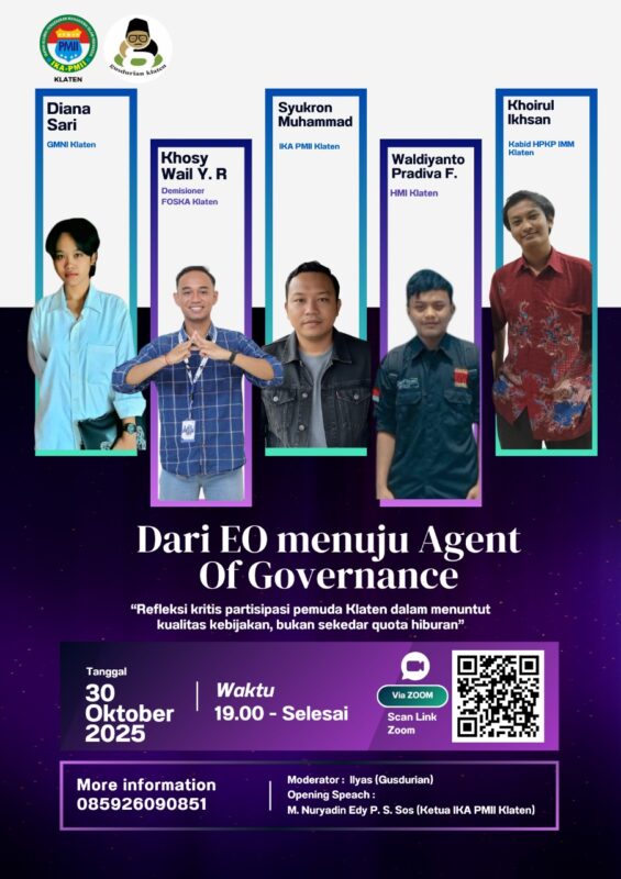 Pemuda Klaten Tuntut Pemerintahan Berkualitas, Bukan Sekadar Panggung Hiburan