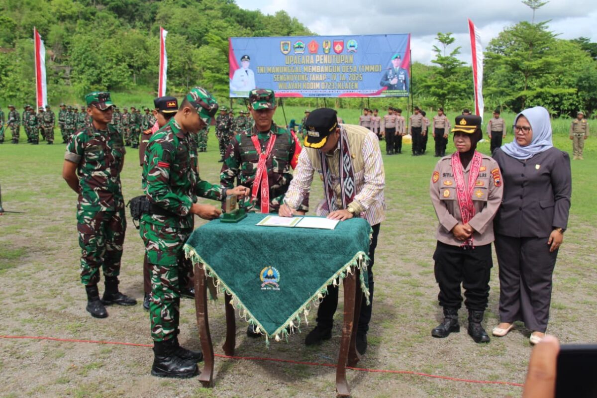 TMMD Sengkuyung Tahap IV Kodim 0723/Klaten Resmi Ditutup, Dandim: Hasilnya Harus Dijaga Masyarakat