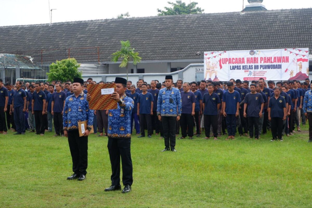 Lapas Purwodadi Gelar Upacara Hari Pahlawan 2025, Terus Bergerak Melanjutkan Perjuangan