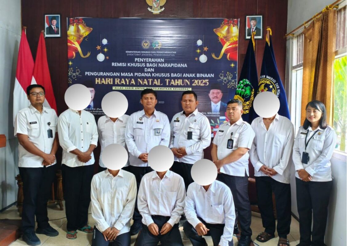 Rayakan Natal 2025, Tujuh WBP Nasrani Lapas Purwodadi Terima Remisi Khusus