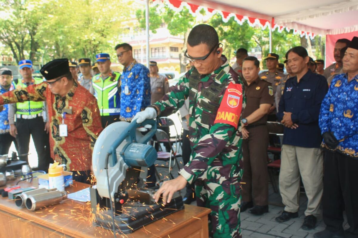 Ribuan Miras dan Ratusan Knalpot Brong Dimusnahkan di Klaten, Forkopimda Perketat Kamtibmas Jelang Lebaran