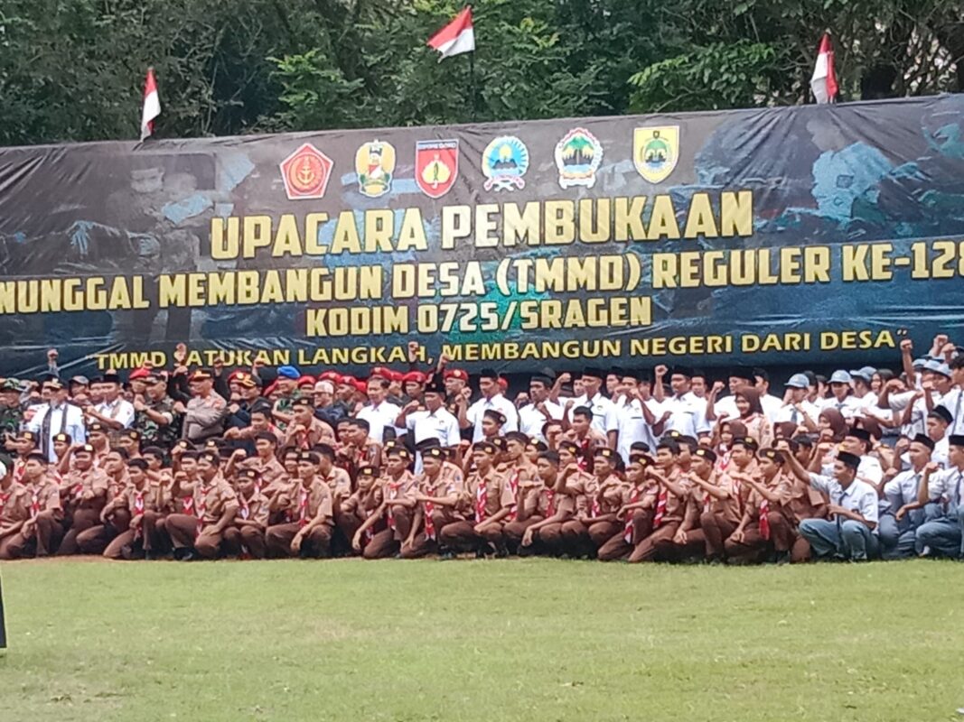 TMMD Reguler ke-128 Resmi Dibuka di Sragen, Sinergi TNI dan Pemda Percepat Pembangunan Desa