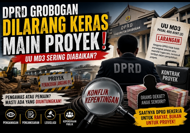 Bayang-Bayang Konflik Kepentingan di Grobogan: Larangan Anggota DPRD Terlibat Proyek Kembali Disorot