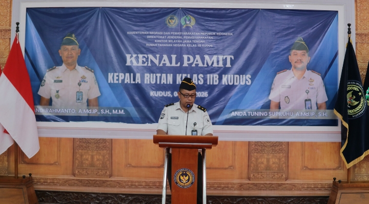 Erik Murdiyanto Hadiri Serah Terima Jabatan Rutan Kudus, Tekankan Pentingnya Sinergi Antar-Lapas demi Layanan Prima