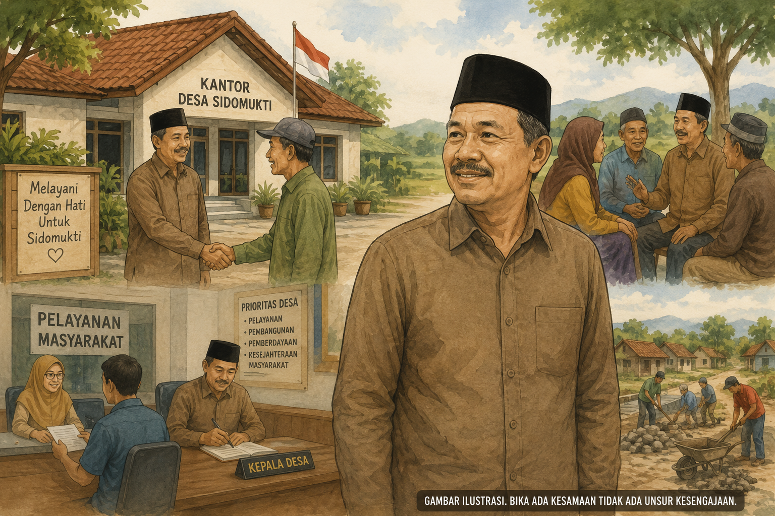 Tiga Periode Mengabdi, Suwarjo Menjaga Sidomukti dengan Banyak Kemajuan