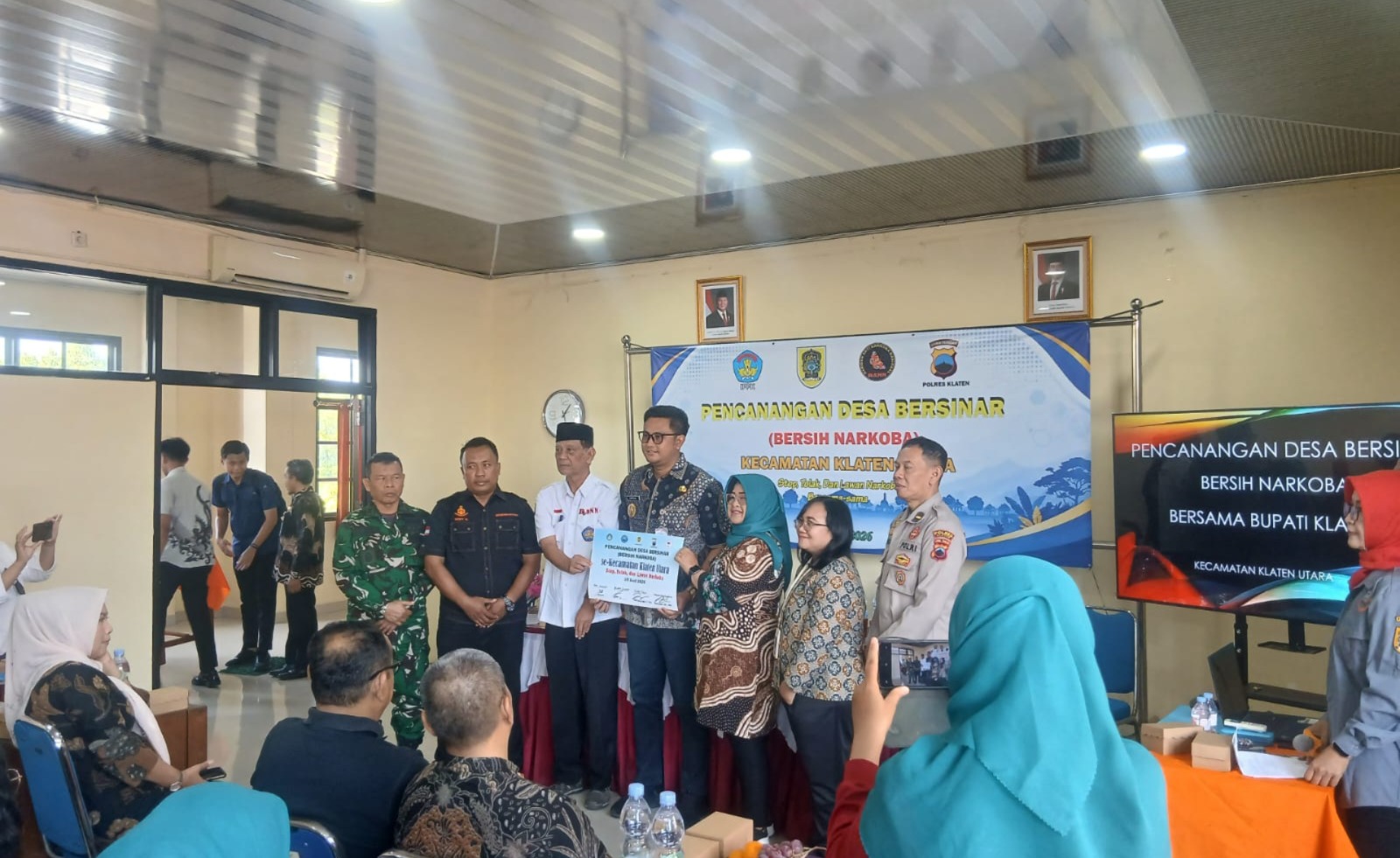 Danramil 24/Klaten Utara Ikut Kukuhkan Desa Bersinar, Perang Melawan Narkoba Dimulai dari Akar Rumput