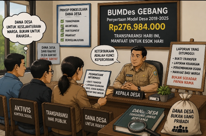 BUMDes Gebang Kantongi Rp276 Juta Dana Desa, Jejak Manfaatnya Dipertanyakan