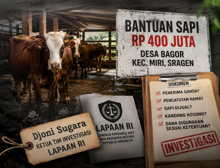 Diduga Banyak Penerima Ganda Bantuan Sapi Desa Bagor hingga Pencatutan Nama, LAPAAN RI: “Kalau Terbukti, Ini Harus Diusut Tuntas”