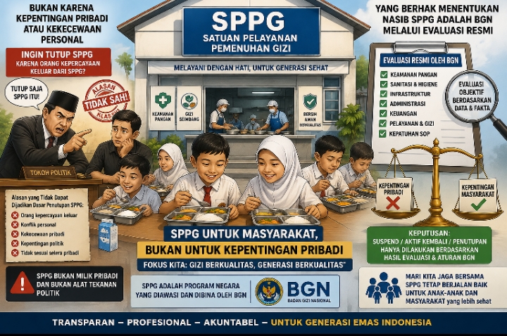 Opini: SPPG Bukan Milik Tokoh Politik, Melainkan Program Negara yang Harus Dijaga Bersama