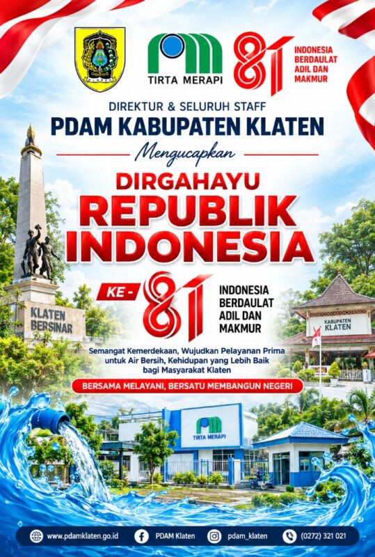PDAM Tirta Merapi Klaten Hadirkan Pelayanan Air Bersih Berkualitas untuk Masyarakat