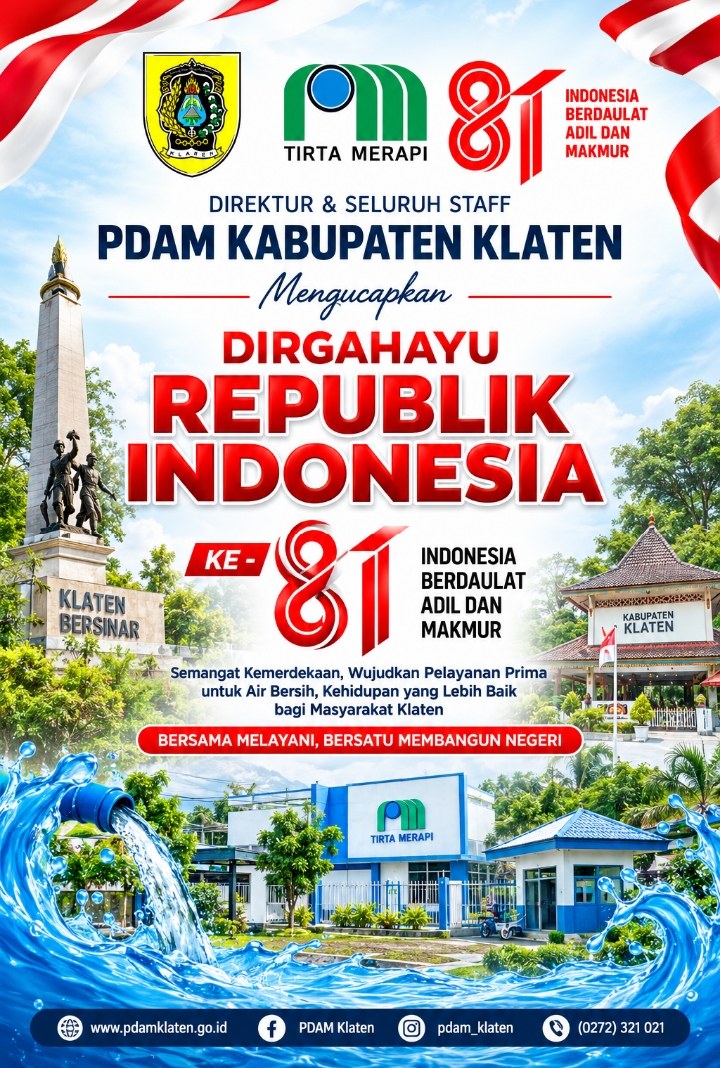 PDAM Tirta Merapi Klaten Hadirkan Pelayanan Air Bersih Berkualitas untuk Masyarakat