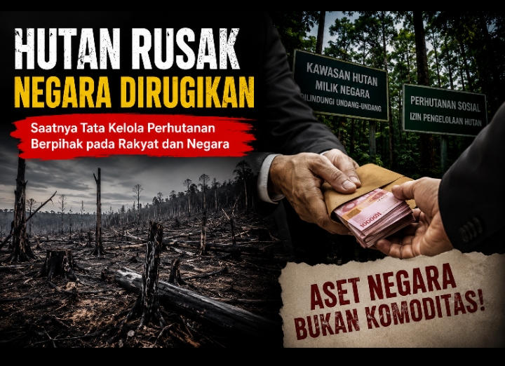 Hutan Bukan Komoditas Kekuasaan: Menata Kembali Tata Kelola Perhutanan dan Mengembalikan Aset Negara