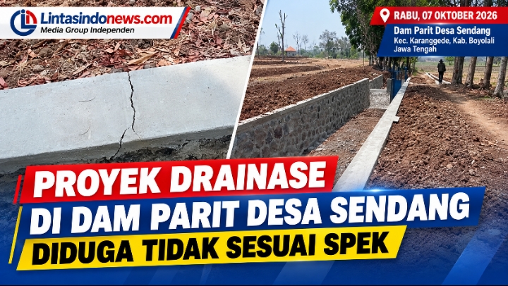 Proyek DAM Bantuan Dinas Pertanian di Sendang Karanggede Tuai Sorotan, Retak hingga Papan Informasi Tak Terpasang