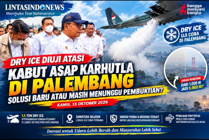 Dry Ice Diuji Atasi Kabut Asap Karhutla di Palembang, Solusi Baru atau Masih Menunggu Pembuktian?