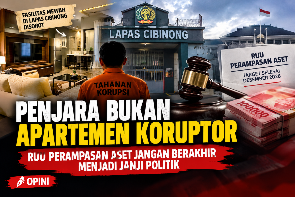 Penjara Bukan Apartemen Koruptor: RUU Perampasan Aset Jangan Berakhir Menjadi Janji Politik